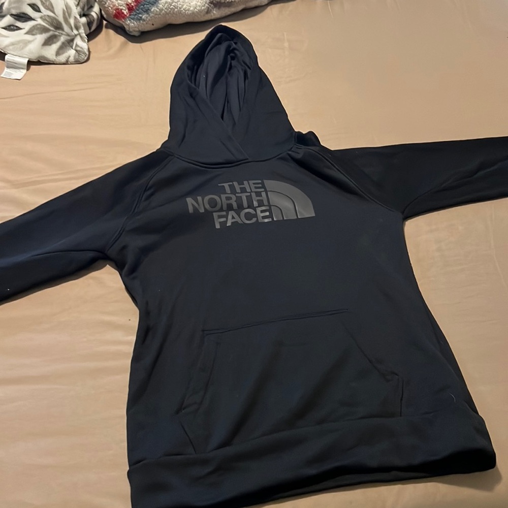 ball black north face hoodie